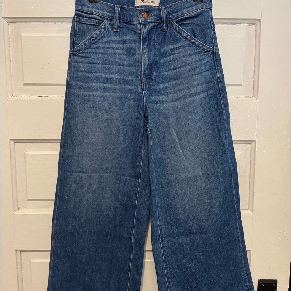 Madewell Women's Blue Wide Leg Jeans